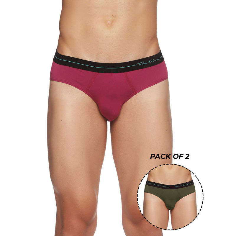 Tailor and Circus Pure Soft Anti-Bacterial Beechwood Briefs Multi-Color (Pack of 2) (S)