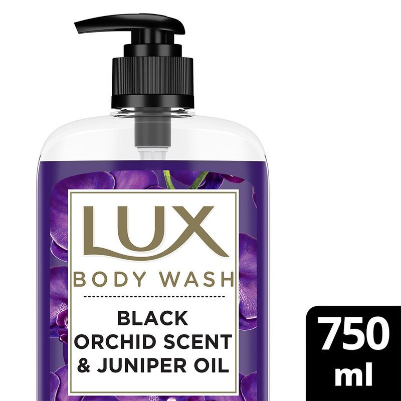 Lux Body Wash, XL Pump With Fragrant Skin Black Orchid Scent & Juniper Oil