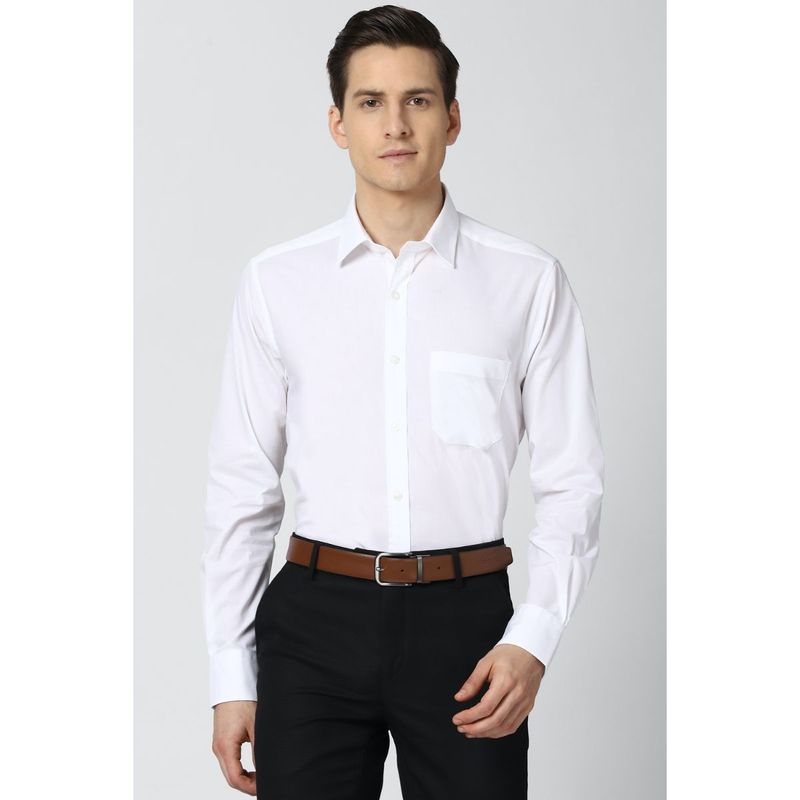 Peter England Men White Full Sleeves Formal Shirt (40)
