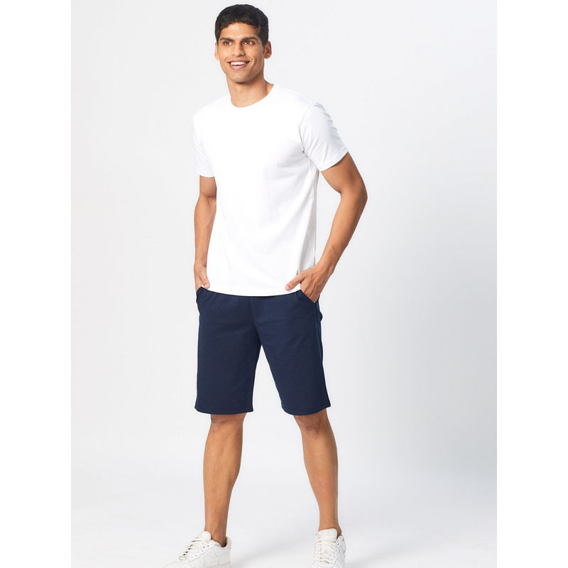 Creatures of Habit Pima Jersey Shorts- Deep Sea Blue (S)
