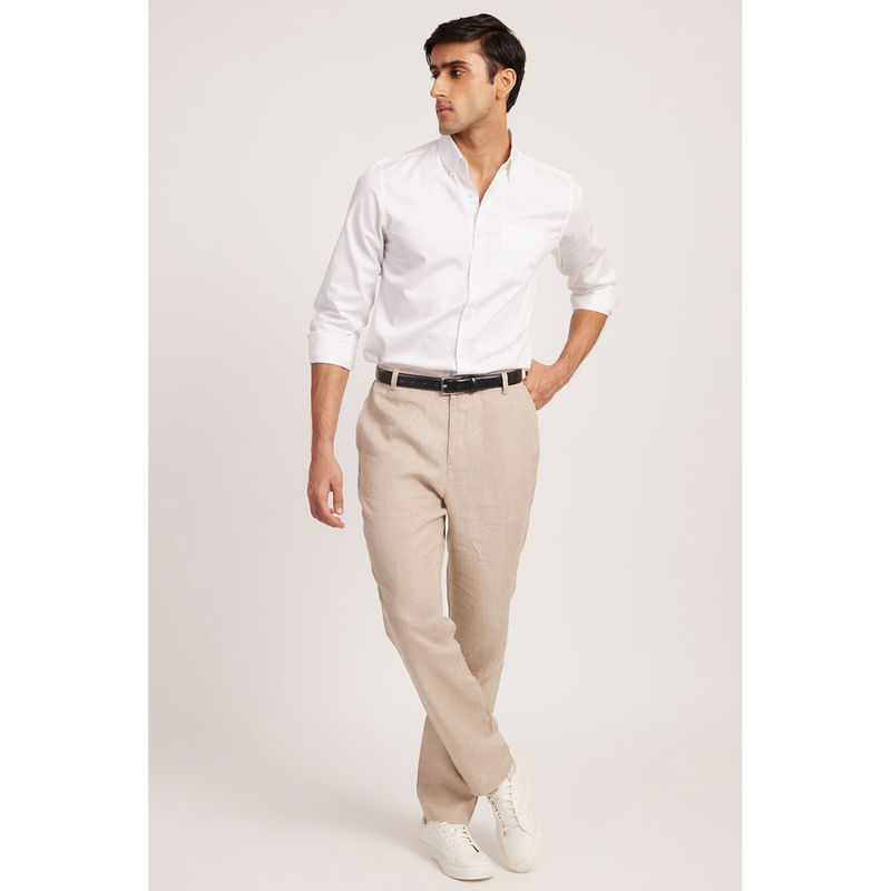 Creatures of Habit Linen Easy Pants- Ginger (L)