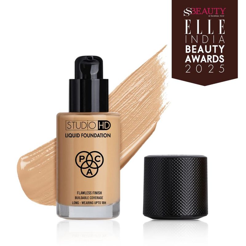 PAC Studio HD Liquid Foundation 1.0 - Lightweight Dewy Satin Finish, Medium to Buildable Coverage
