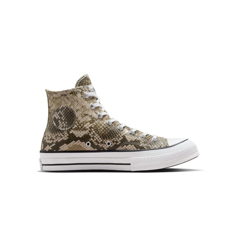 Converse Unisex Converse x Stussy Chuck 70 Snakeskin Beige High Top Sneakers (UK 4)