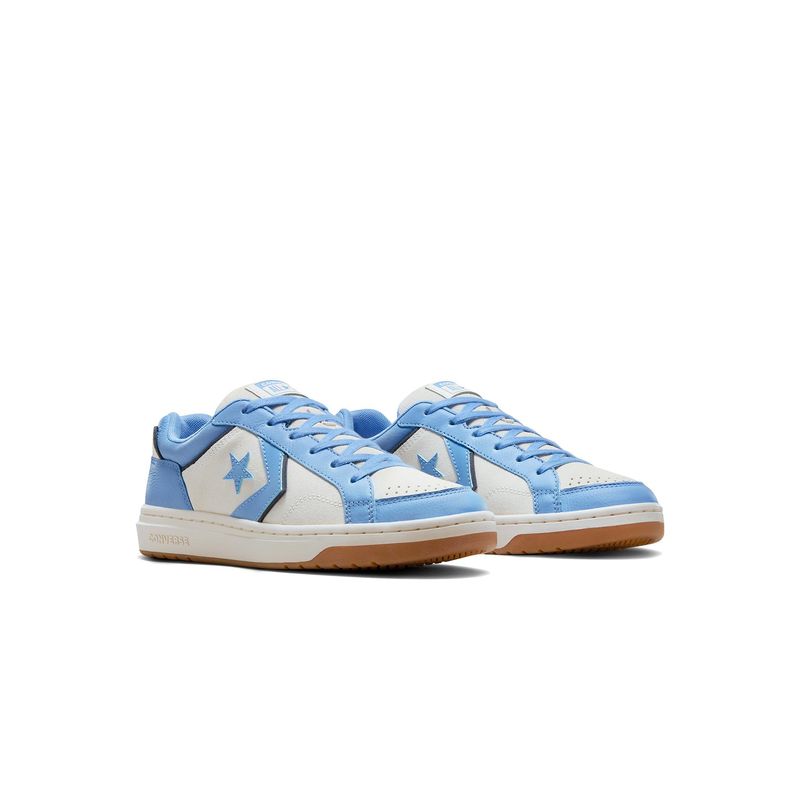 Converse Unisex Pro Blaze Classic Leather and Suede Blue Low Top Sneakers (UK 10)