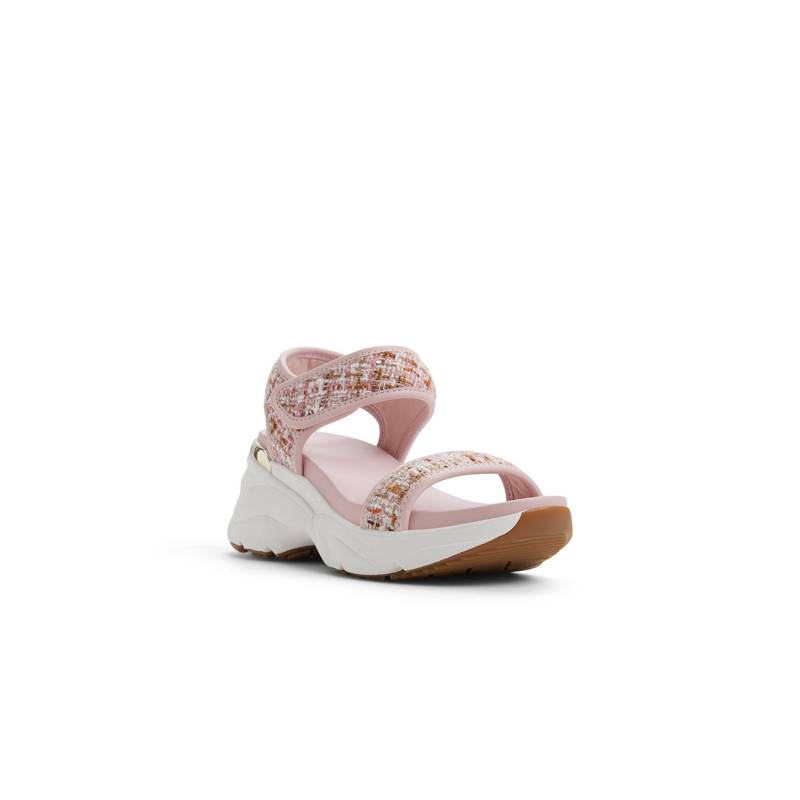 Aldo CHAMOMILEA Women Pink Footbed Sandals (UK 6)