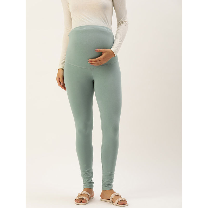 Blush9 Maternity Over Bump Pista Colour Leggings (M)