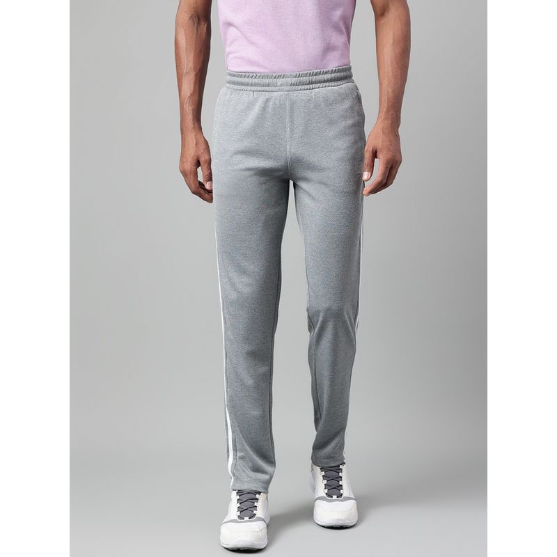 Alcis Mens Medium Grey Anti Static Drytech Slim Fit Training Track Pants (M)