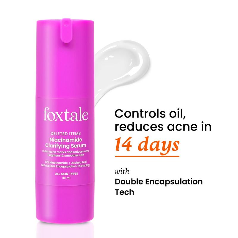 Foxtale 12% Niacinamide Serum with Azelaic Acid for Oil Control & Brightening