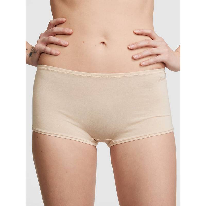 Victoria's Secret Beige Cotton Boyshort Panty (XS)