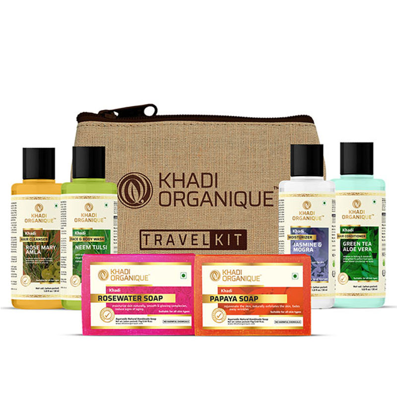 Khadi Organique Grooming Travel Kit for Men & Women: Buy Khadi Organique  Grooming Travel Kit for Men & Women Online at Best Price in India | Nykaa