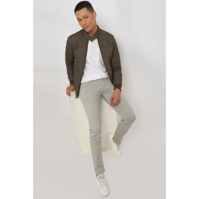 Allen Solly Men Brown Solid Full Sleeves Casual Jacket (M)