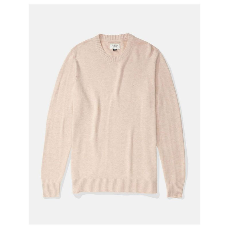 American Eagle Men Pink Super Soft Crew Neck Sweater (S)