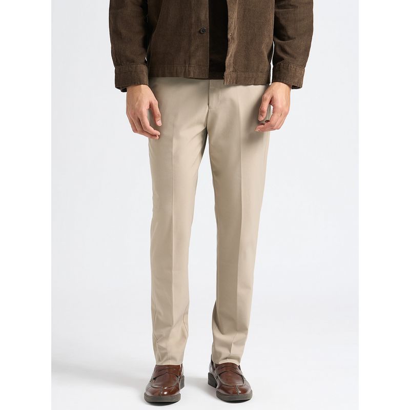 SELECTED HOMME Brown Slim Fit Tailored Trousers (32)