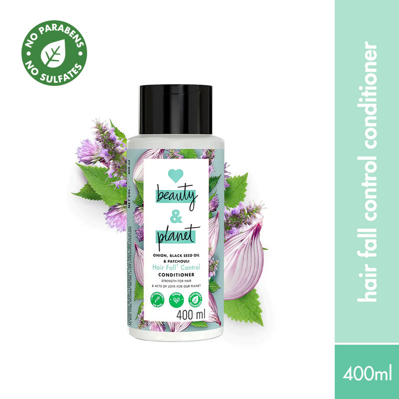 Love Beauty & Planet Onion, Black Seed & Patchouli Hairfall Control Sulphate Free Conditioner