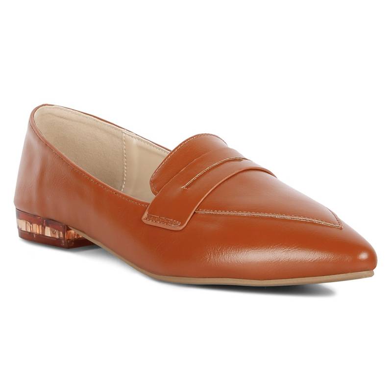 London Rag Solid Tan Loafers (EURO 39)