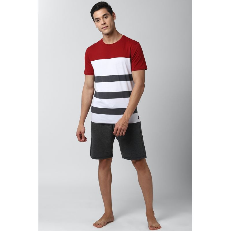 Peter England T Shirt And Shorts White Buy Peter England T Shirt And
