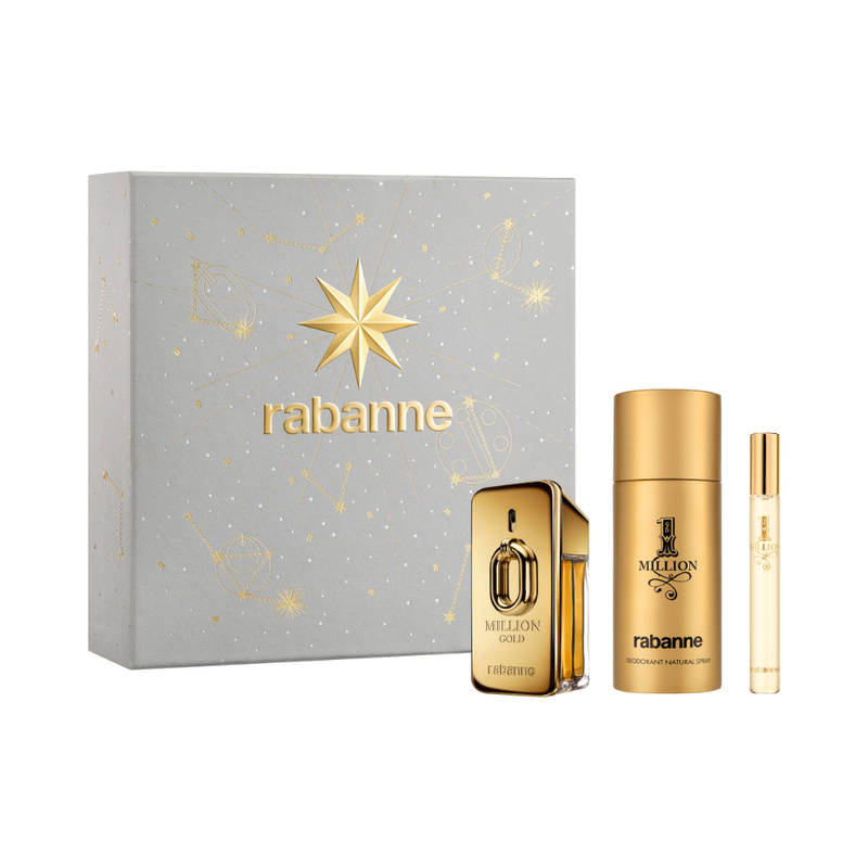 Paco Rabanne Million Gold EDP Intense With Deodrant & Megaspritzer