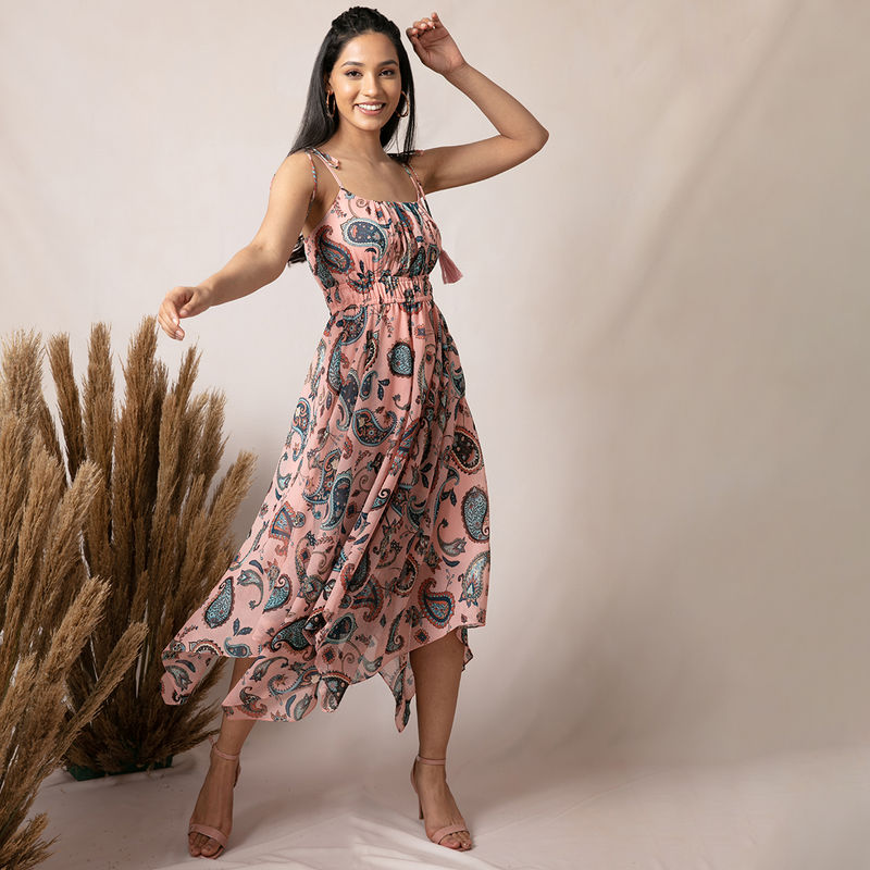Twenty Dresses By Nykaa Fashion All In The Details Dress - Pink (XS)