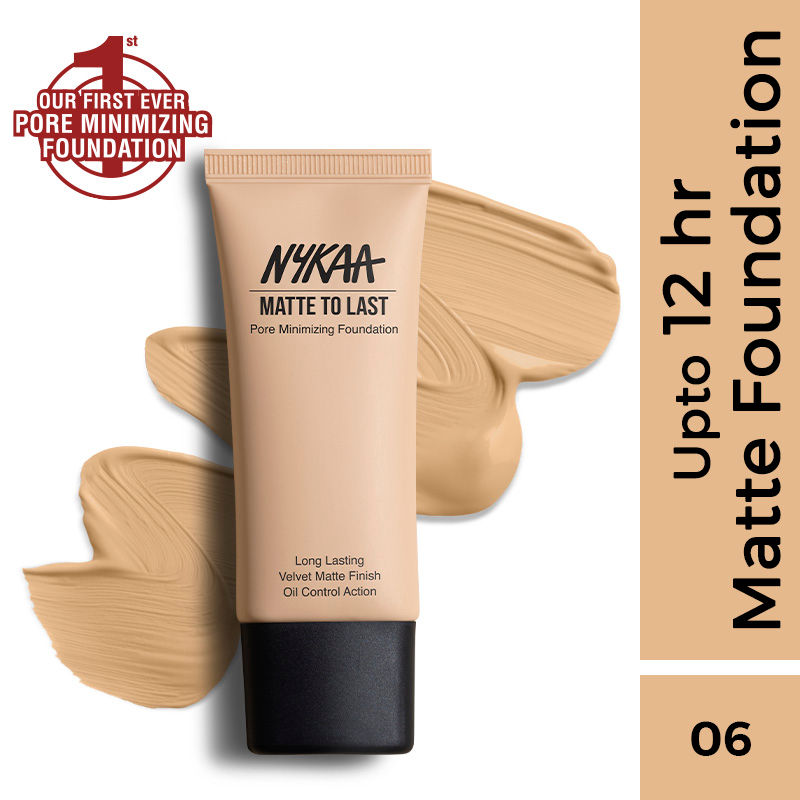 Nykaa Cosmetics Matte to Last Pore Minimizing Foundation - 06Y Medium