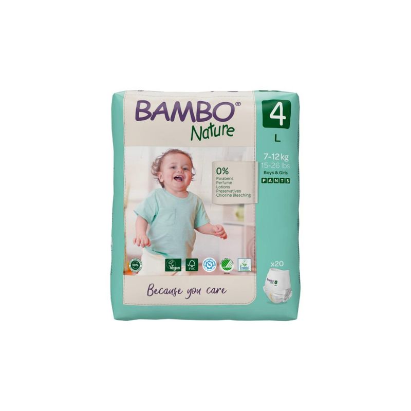 Buy Bambo Nature Pant Diapers with Wetness Indicator Large 20 - Main Image