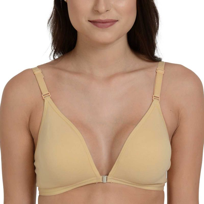 Mod & Shy Front Open Plunge Bra - Nude (32A)