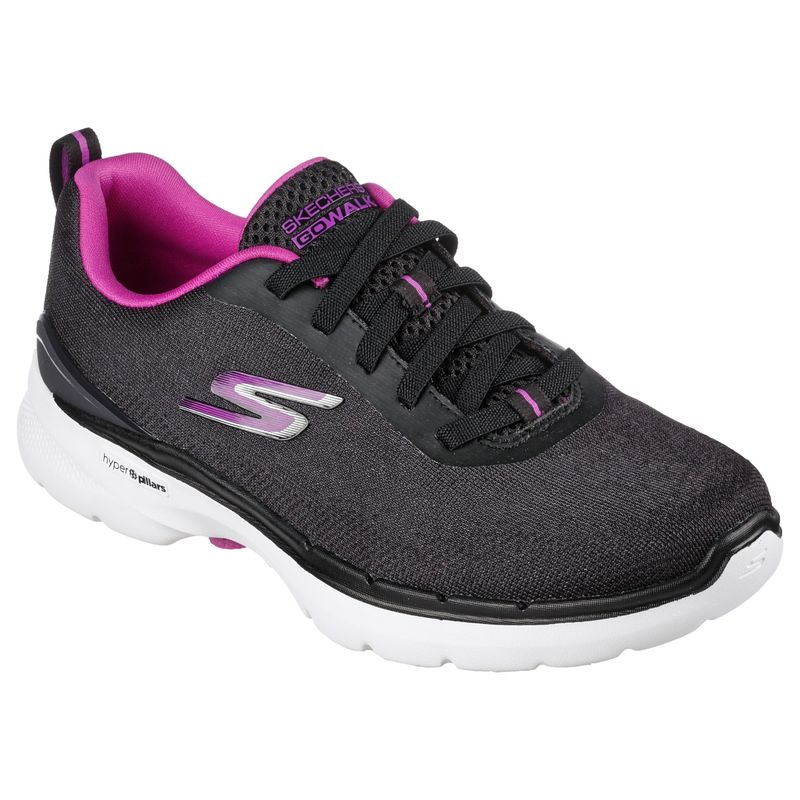Buy SKECHERS GO WALK 6 SPRING H Black Slip On Online