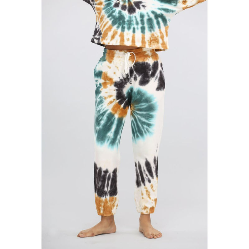 NeceSera Tie & Dye Terry Travel Pant - Multi-Color (S)