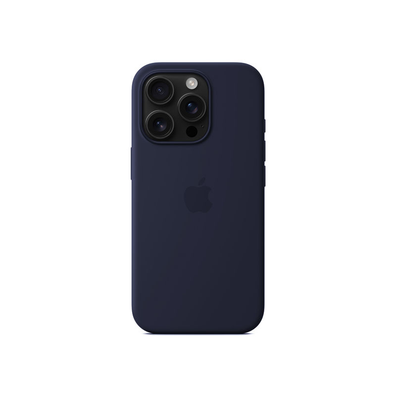 Treemoda Navy Blue Silicone Flexible Back Case for iPhone 16 Pro (iPhone 16 Pro)