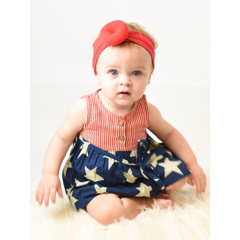 YO BABY Multi-Colour Stripes Dress (0-3 Months)