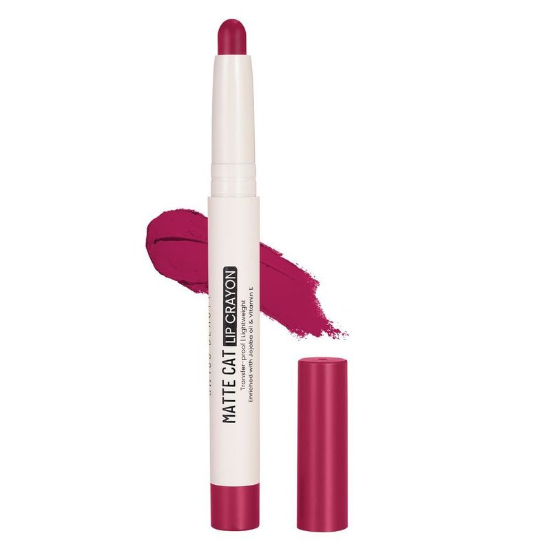 Swiss Beauty Non Transfer Matte Cat Lip Crayon - Sinful Scarlet
