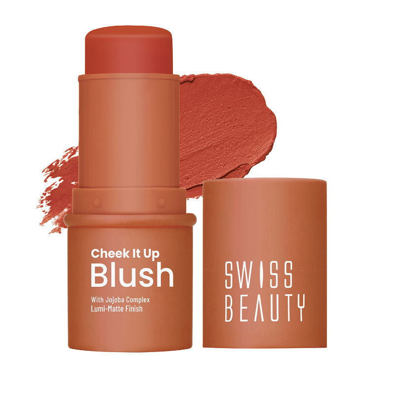 Swiss Beauty Cheek It Up Lumi-Matte Finish Blush - 6 Buffed With Rose