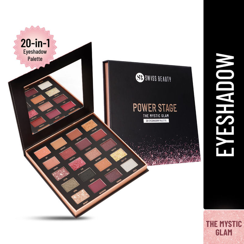 Swiss Beauty Power Stage Eyeshadow Palette - 01 Mystic Glam