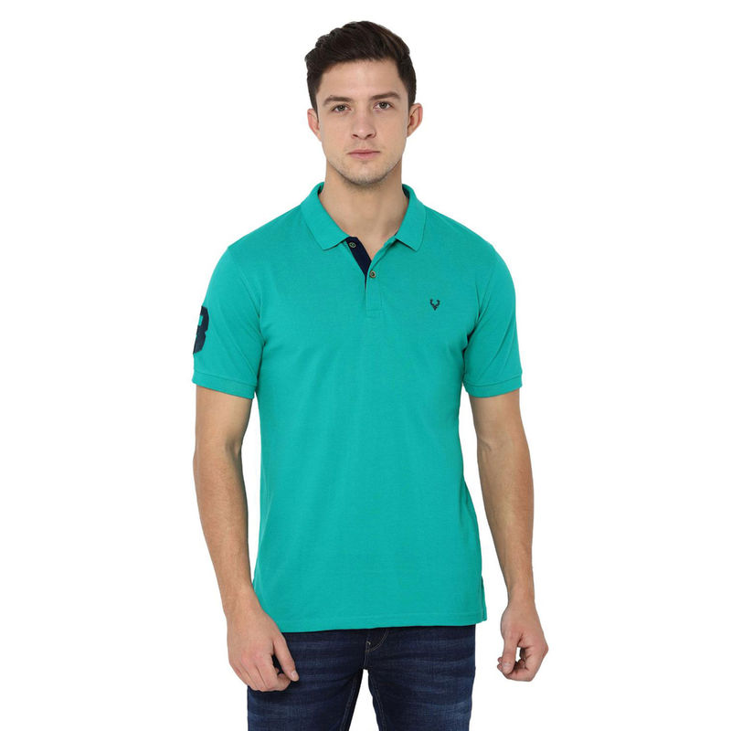 Allen Solly Green T Shirt (L)