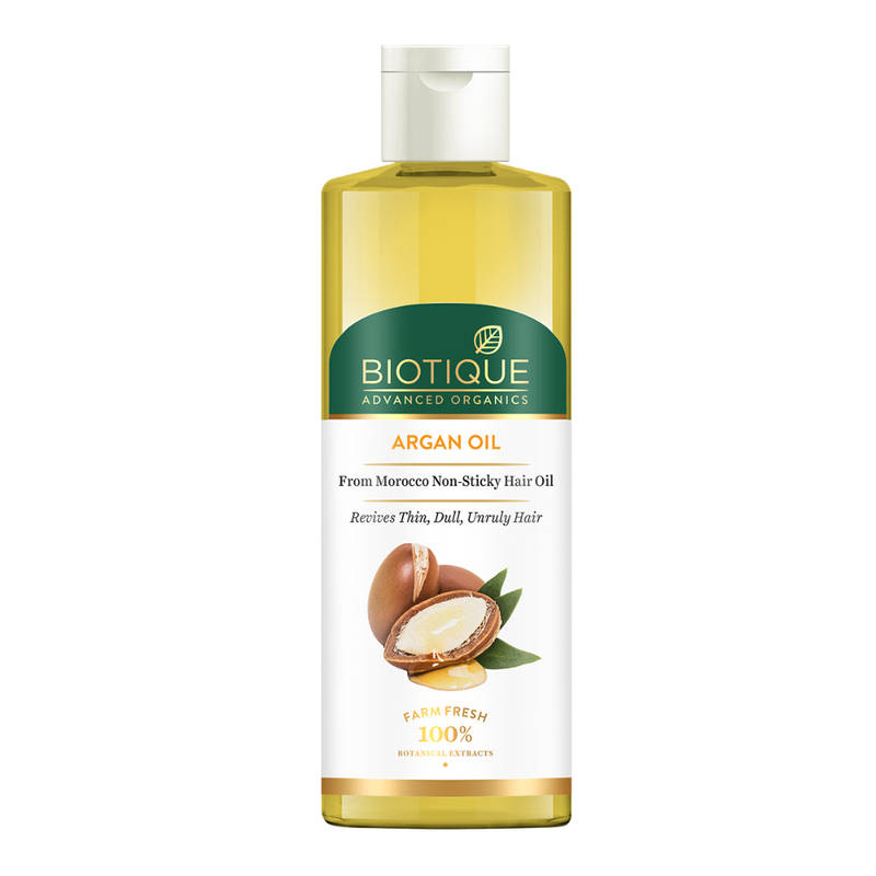 Popular Biotique Advanced Organics Argan Oil Non-sticky Hair Oil 200ml - Image 1