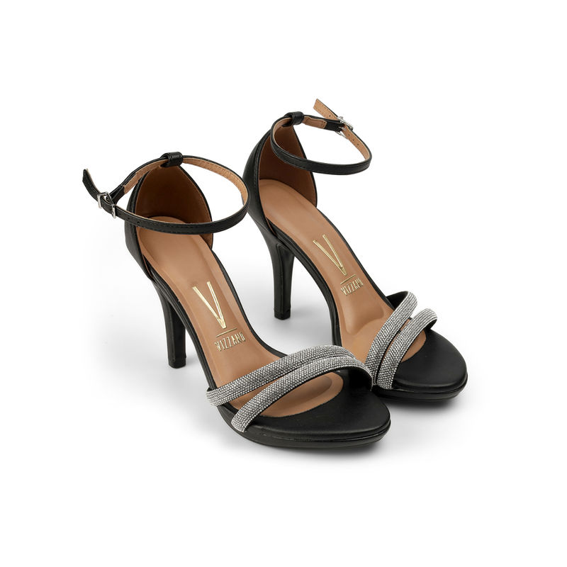 Vizzano Sling Back Stiletto Heels Black (EURO 36)