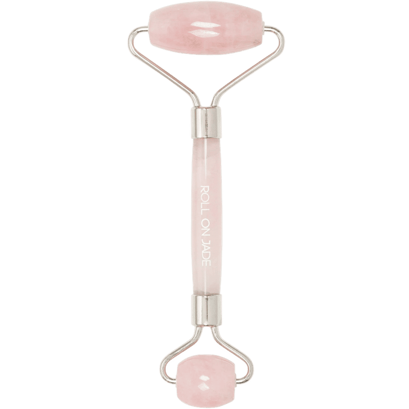 Roll On Jade Face Roller-Pink Quartz