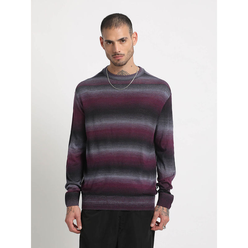THE BEAR HOUSE Mens Multicolor Round Neck Pullover Sweater (2XL)