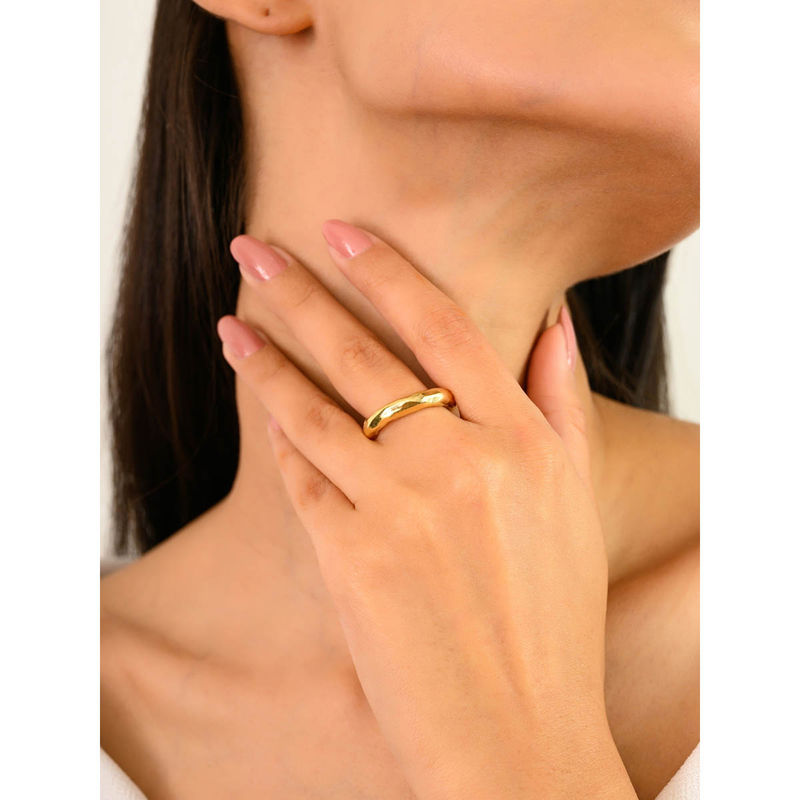 METALM Gold-Plated Silver Ring For Women (10)