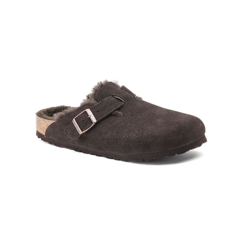 Birkenstock boston sales fur mocha
