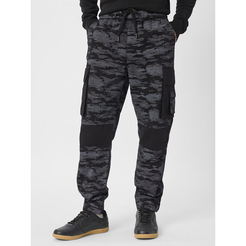 The Souled Store Official Punisher One Man Army Men Cargo Joggers (XL)