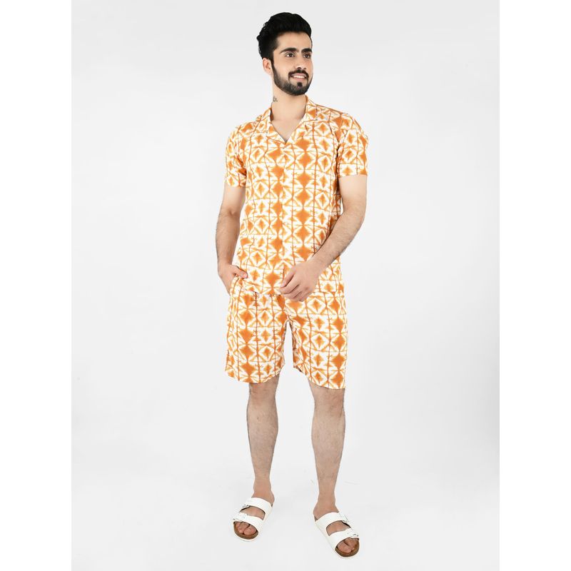 Blissence Mustrad Geometric Printed Co-ord Set (S)