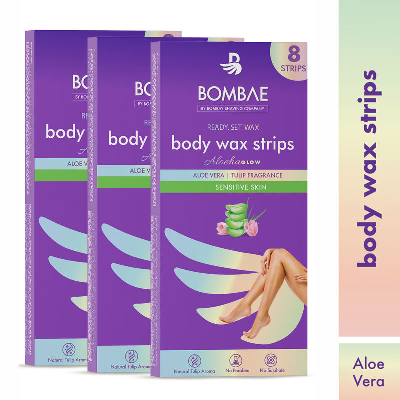 Buy Bombae Full Body Hair Removal Wax Strips For Women Sensitive Skin
