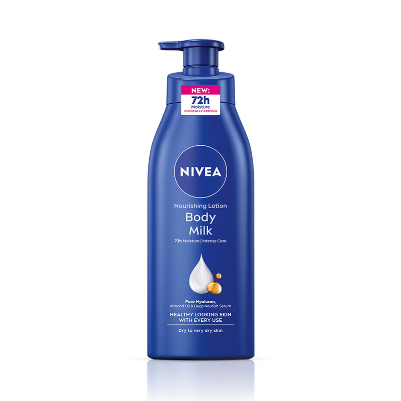 Nivea Deep Moisture Serum Vit E Body Lotion 48H Intense Moisturization Almond Oil Dry-Very Dry Skin