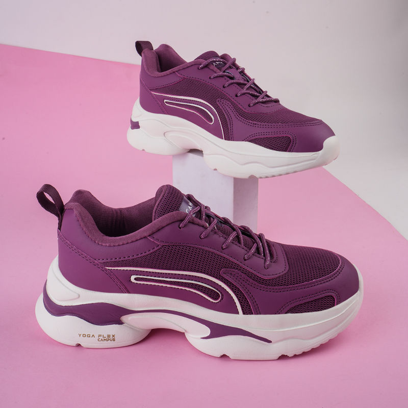 Campus Camp Stella Purple Women Running Shoes (UK 4)