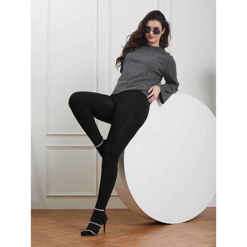 G Heist Women Stretchable Warm Fleece Winter Pantyhose Stockings (M)