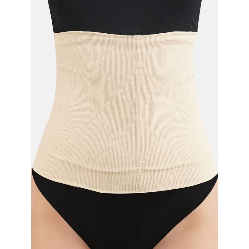 G Heist Women Beige Solid Seamless Tummy & Waist Cinchers (XL)