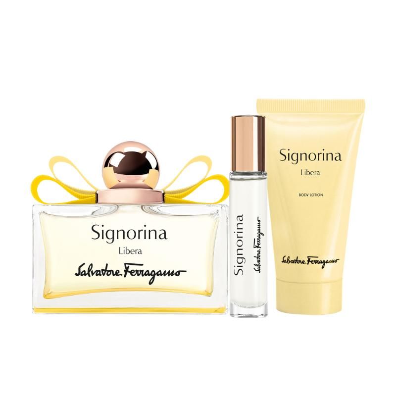 Buy Ferragamo Signorina Libera Set (Eau De Parfum Body Lotion) For