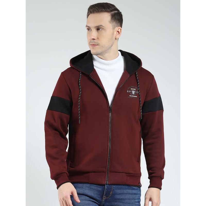 Monte Carlo Wine Solid Regular Fit Hoodie (XL)