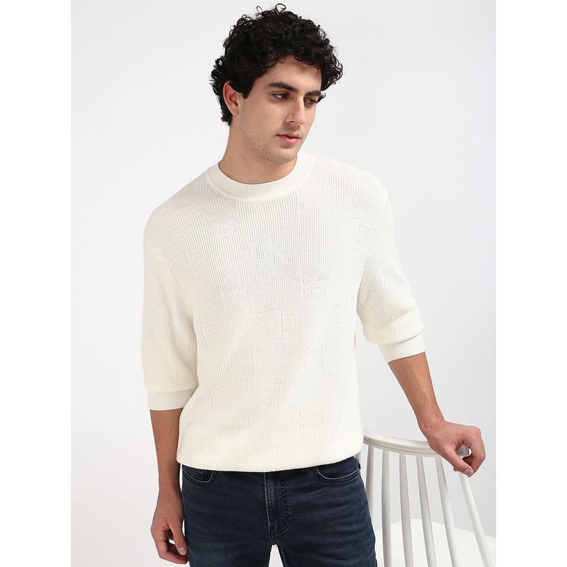 Calvin Klein Men Beige Color Sweater (S)