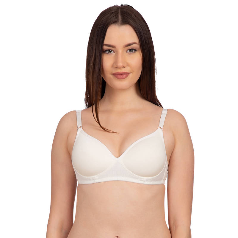 Komli Lightly Padded T-Shirt Bra - Off White (32C)